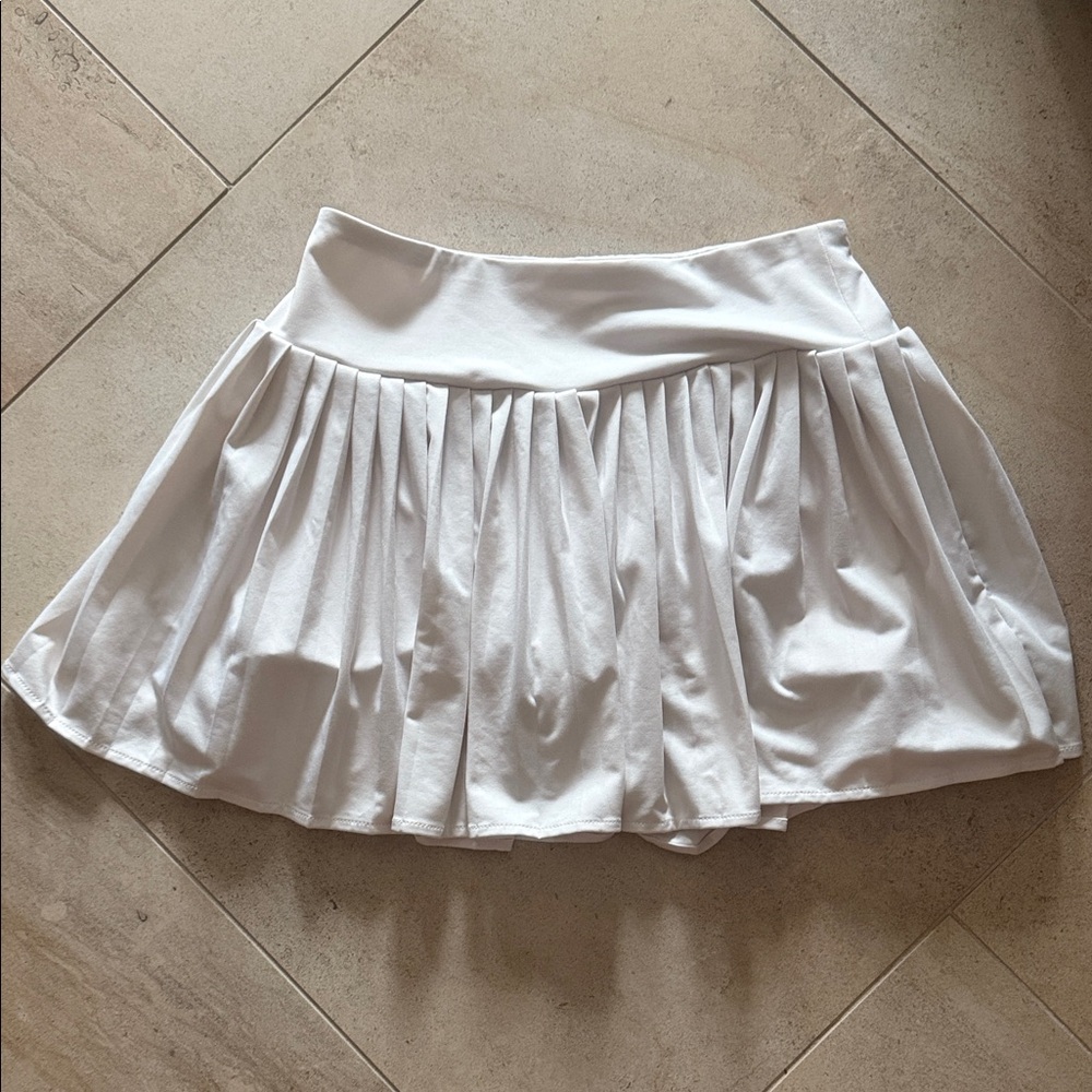 Laura Ashley White Skater Skirt
